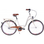 Mestský bicykel 26 Fuzlu Nebraska S-3 Krémový
